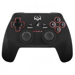 SVEN GC-2040 Wireless Gamepad, X-Input and Direct-Input modes support, 4 axes, D-Pad, 2 mini joysticks and 11 buttons, USB, Black